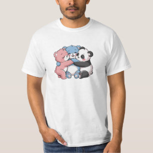 Camiseta Ursos de Teddy Bonitos com Panda
