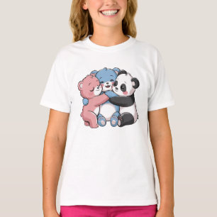 Camiseta Ursos de Teddy Bonitos com Panda