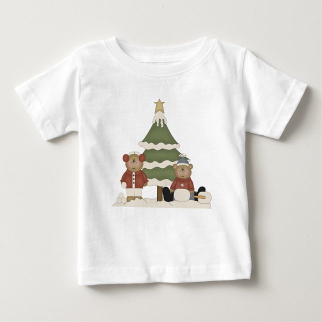 Camiseta Ursos de Teddy Whimy e Árvore de Natal (Frente)