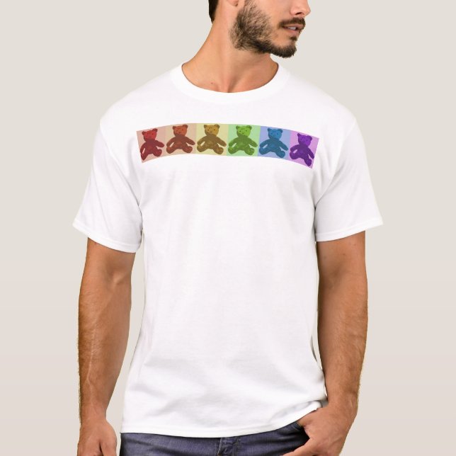 Camiseta Ursos de ursinho do arco-íris (Frente)