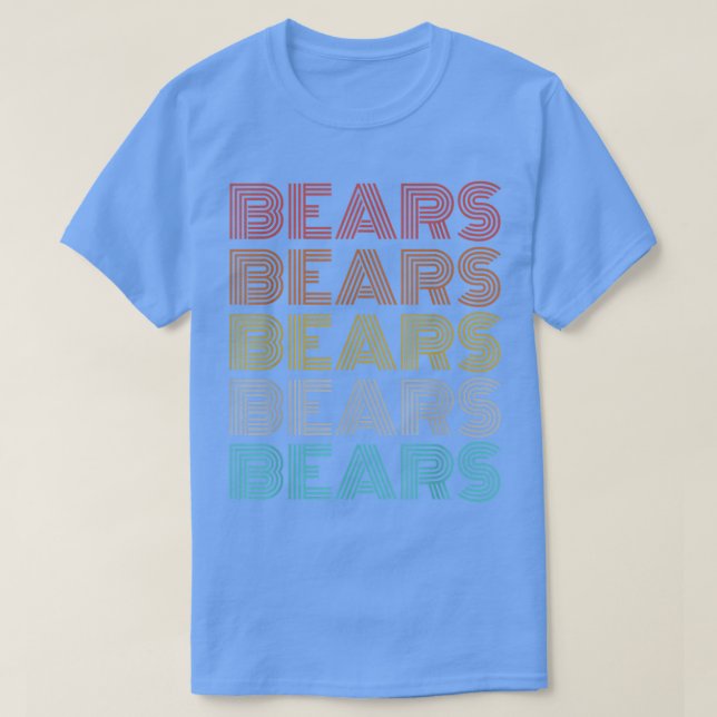 Camiseta Ursos de Vintagem Retroativa (Frente do Design)