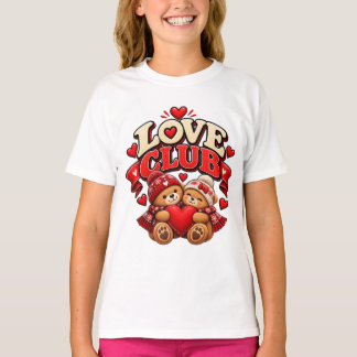 Camiseta Ursos do Clube do Amor Abraçam o Coração