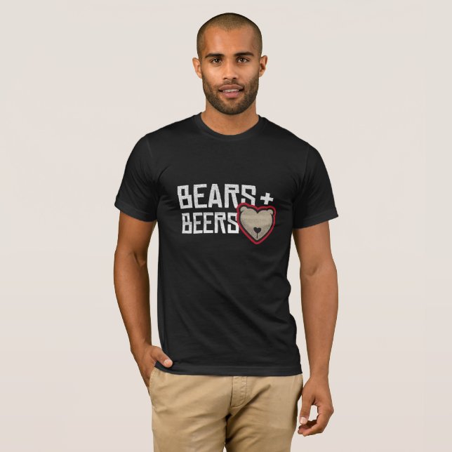 Camiseta Ursos e cervejas (Frente Completa)