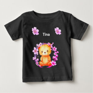 Camiseta ursos e flores