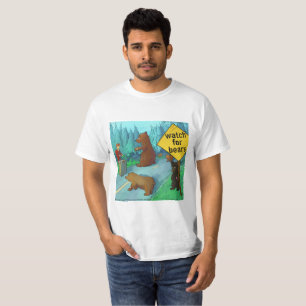 Camiseta Ursos Engraçados Com Relógios Cartoon Rick London
