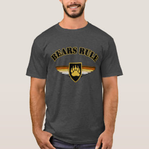 Camiseta Ursos Incríveis Regem Asas da Bandeira do Orgulho
