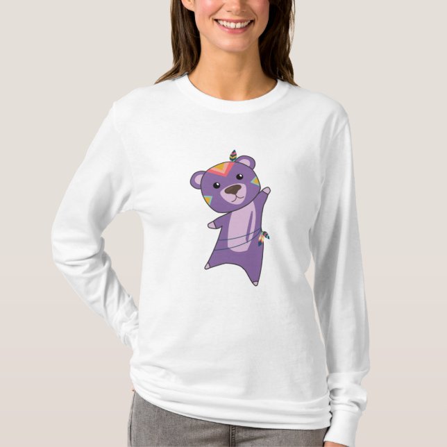 Camiseta Ursos Índios Ursos Pisando Ursinho (Frente)