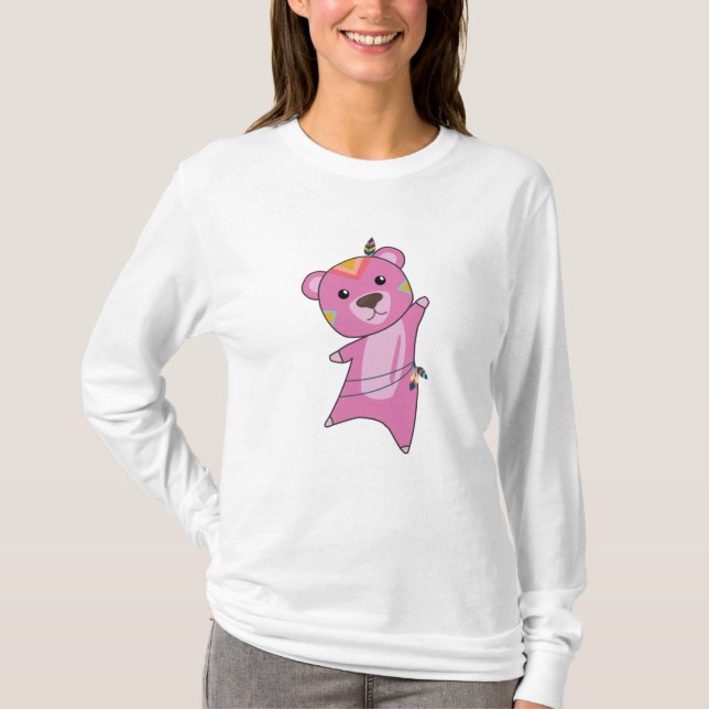 Camiseta Ursos Índios Ursos Pisando Ursinho (Frente)