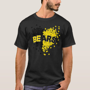 Camiseta Ursos Orgulho Teams School Spirit Black and Yellow