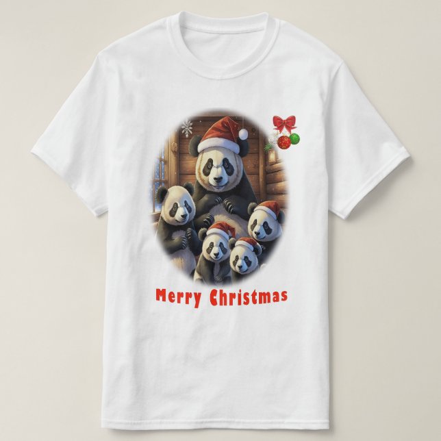 Camiseta Ursos Panda (Frente do Design)