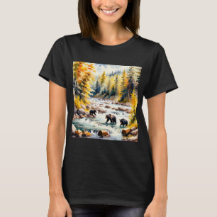 Camiseta Ursos Pescando v2