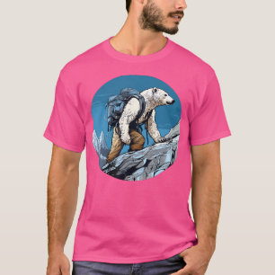 Camiseta Ursos Polares Andando Montanhando Urso Polar