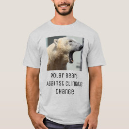 Camiseta Ursos Polares Contra Mudanças Climáticas