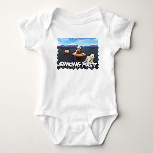 Camiseta Ursos Polares - Descendo Rápido (Frente)
