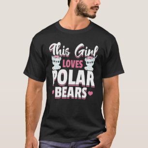 Camiseta Ursos Polares - Esta Menina Adora Ursos Polares