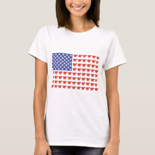 Camiseta Ursos Polares Patrióticos EUA
