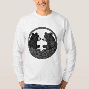 Camiseta Ursos pretos e brancos