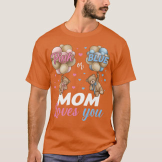 Camiseta Ursos Rosa Ou Azul Mamãe Te Ama A Revelação De Gên
