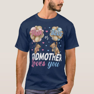 Camiseta Ursos Rosa Ou Madrinha Azul Te Ama Reve
