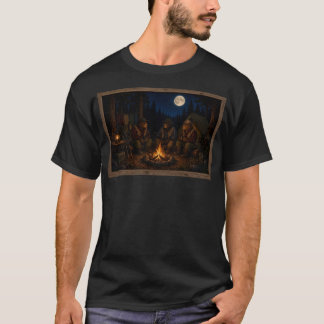 Camiseta Ursos Rústicos Acampando