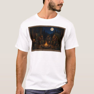 Camiseta Ursos Rústicos Acampando