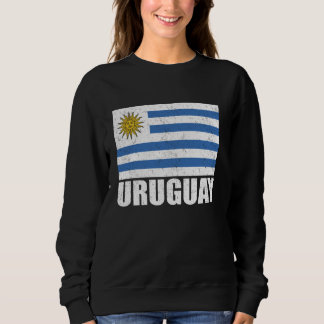 Camiseta Uruguai Flag Grunge Vintage Souvenir Uruguai