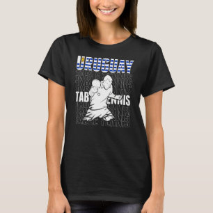 Camiseta Uruguai Mesa Suporta Ping Uruguai Pong