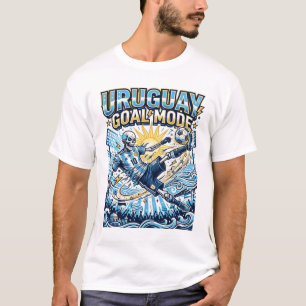Camiseta Uruguai Modo Gol Esqueleto Atacante Nações Dinâmic