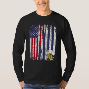 Camiseta URUGUAI ROOTS Half American Flag URUGUAY