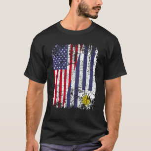 Camiseta URUGUAI ROOTS Half American Flag URUGUAY