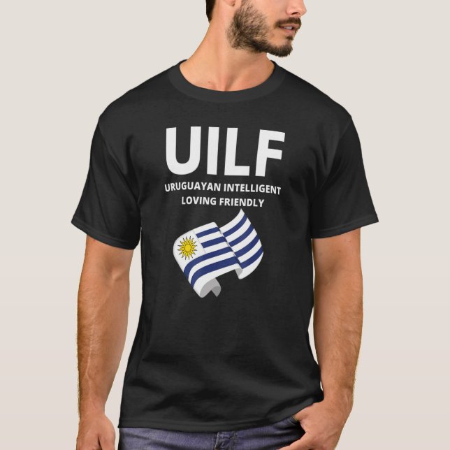 Camiseta uruguaio engraçado (Frente)