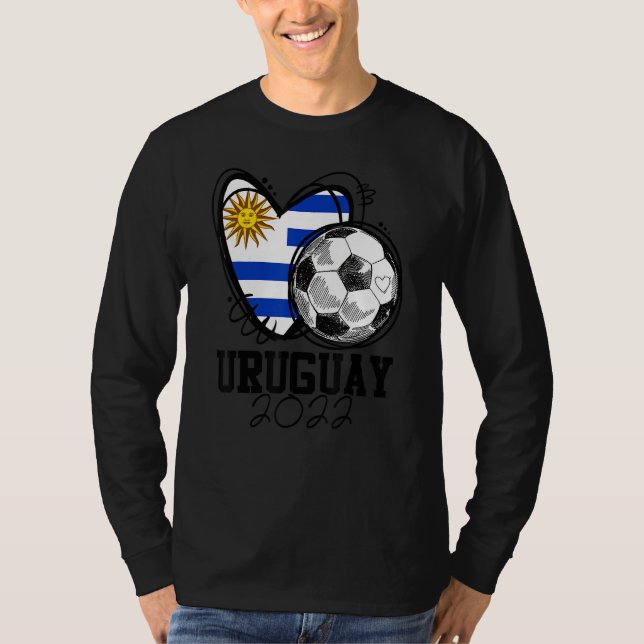 Camiseta Uruguay Soccer Uruguayan Flag Love Country Pride H (Frente)