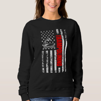 Camiseta US American Flag Gymnastics Sports Patriotic Tramp