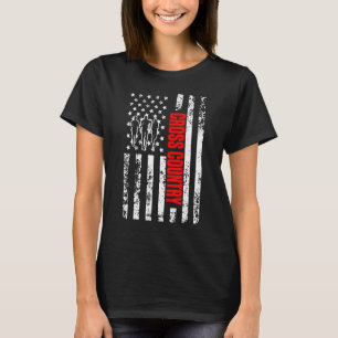 Camiseta US American Flag Sports Patriótico Cross Country R