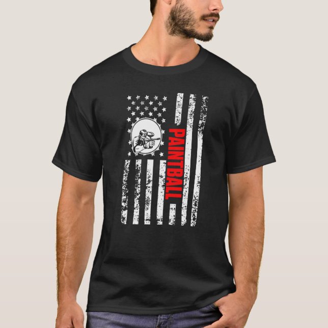 Camiseta US American Flag Team Shooting Sports Patriotic Pa (Frente)
