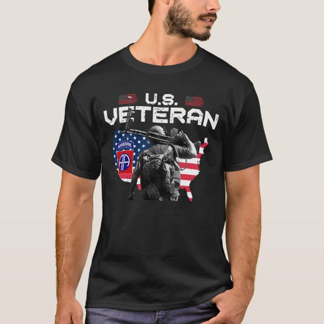 Camiseta US Army Airborne Division Veteran (Frente)