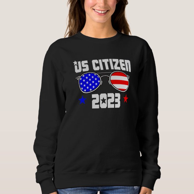 Camiseta US CITIZEN 2023 USA Flag Proud American Citizenshi (Frente)
