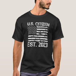Camiseta US Citizen Est 2023 - Orgulho da cidadania america