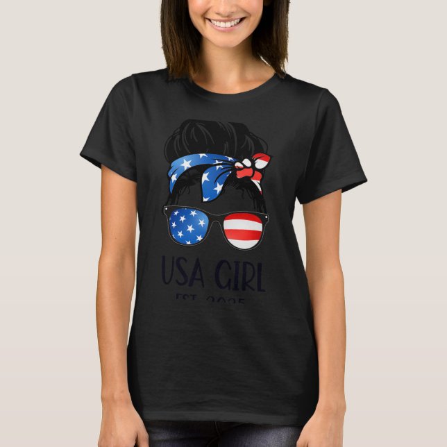 Camiseta Us Citizen Est 2025 New Citizenship American Usa G (Frente)