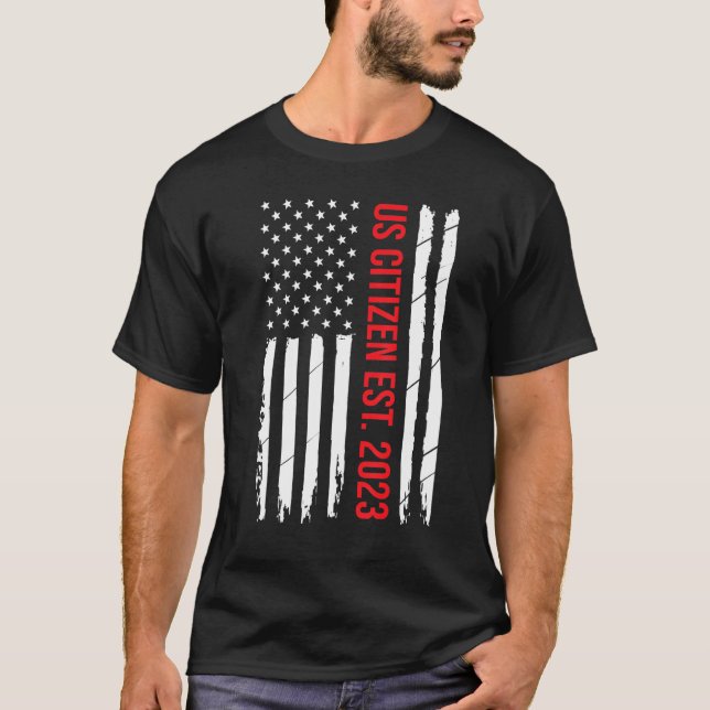 Camiseta US Citizenship Decoration American New USA Citizen (Frente)