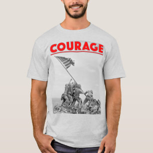 Camiseta US COMBAT SQUAD COURAGE - Batalha de Iwo Jima