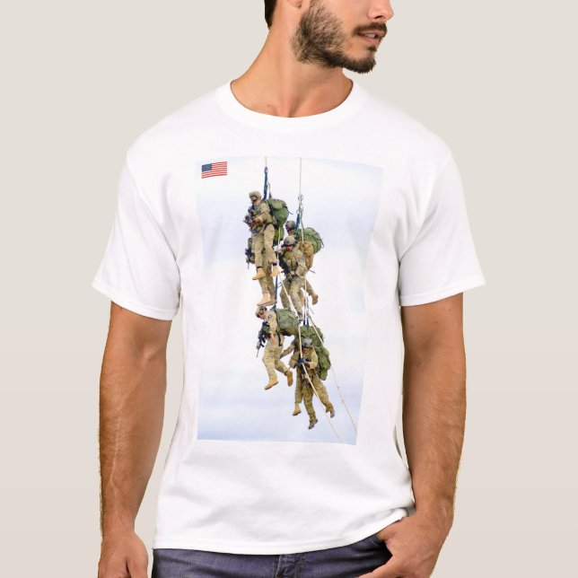 Camiseta US COMBAT SQUAD - Extração de helicópteros (Frente)