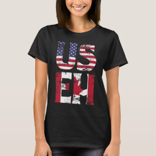 Camiseta US EH American Canadian Funny Memote Cotação