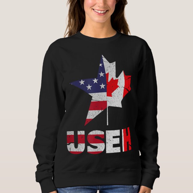 Camiseta US EH Funny Canada Flag Americano (Frente)