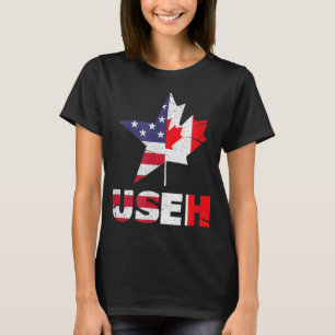 Camiseta US EH Funny Canada Flag Americano