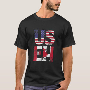 Camiseta US EH T American Canadian Funny Memote Cotação