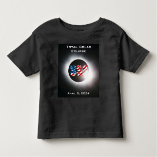 Camiseta US FLAG Elipse solar total, 8 de abril de 2024