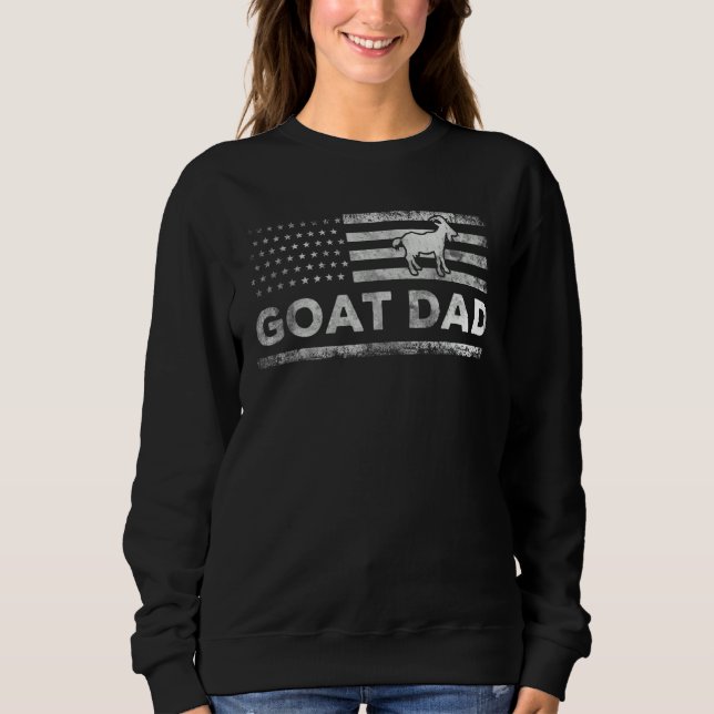 Camiseta Us Flag Goat Dad apparel Farming tee for Dad Goat  (Frente)