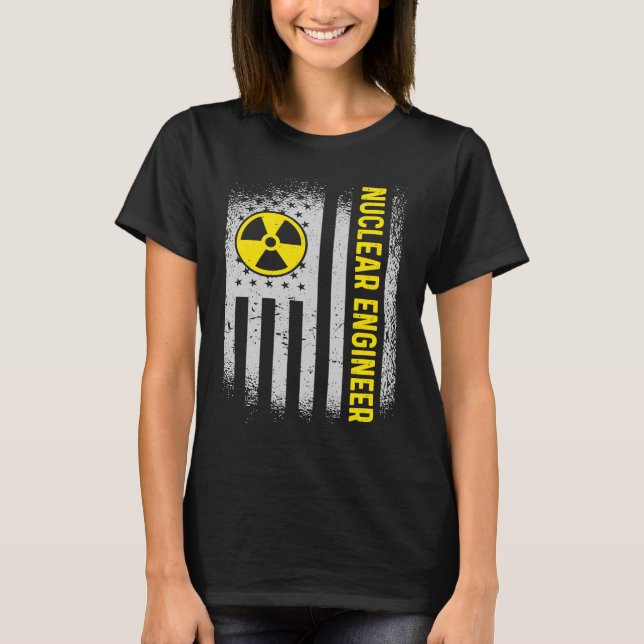 Camiseta US Flag Nuclear Engineer (Frente)