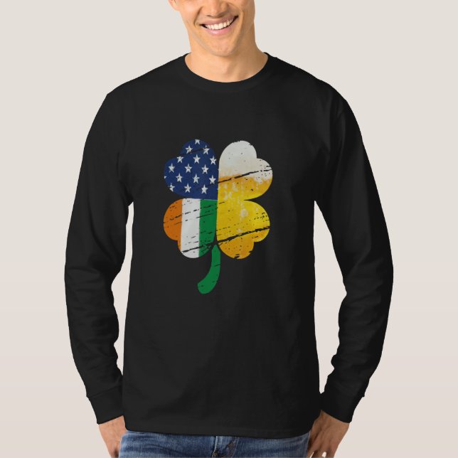 Camiseta US Irish Flag Drinking Beer (Frente)